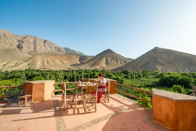 déjeuner kasbah vallée heureuse