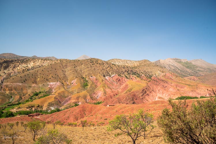 montagne ocre maroc